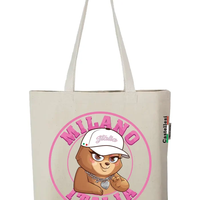 Milano Bear Tote Bag By Castellesi