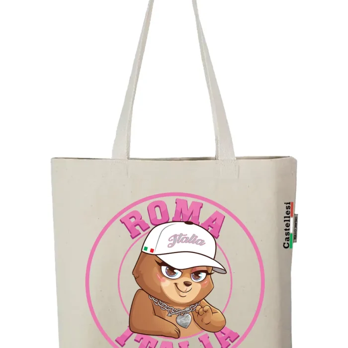 Roma Bear Tote Bag By Castellesi