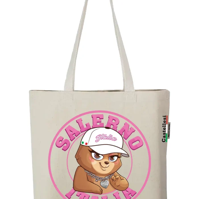 Salerno Bear Tote Bag By Castellesi