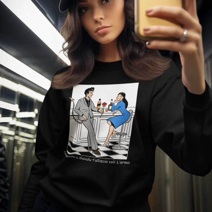 Diavola Women's Sweatshirt – Premium Cotton Comfort with a Bold Twist